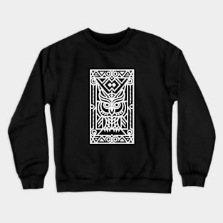 The Owl Lines (White) Crewneck Sweatshirt